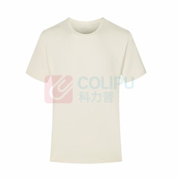 科力普 COLIPU 定制广告T恤 短袖 圆领 白色小T圆领T恤230g 100%新疆长绒棉,克重≥230g/㎡ ≤10件起订,印胸前背后LOGO,LOGO颜色5色,起订量300件