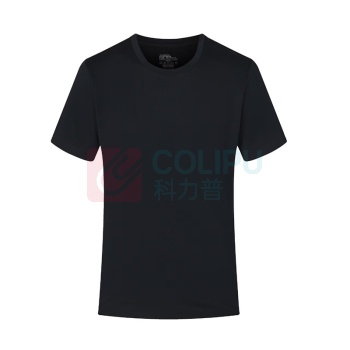 科力普 COLIPU 定制广告T恤 短袖 圆领 白色小T圆领T恤230g 100%新疆长绒棉,克重≥230g/㎡ ≤10件起订,印胸前背后LOGO,LOGO颜色5色,起订量300件