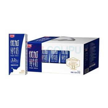 光明 优+纯牛奶 250ml*12