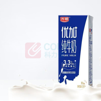 光明 优+纯牛奶 250ml*12