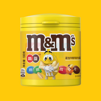 德芙 M&M’s 花生 BPI 花生牛奶巧克力 100g*8桶