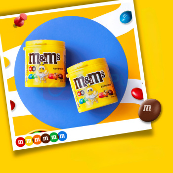 德芙 M&M’s 花生 BPI 花生牛奶巧克力 100g*8桶