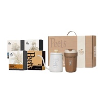 皮爷 Peet's Coffee 挂耳醇享时光礼盒(挂耳咖啡200g+手冲壶350ml+保温杯360ml)