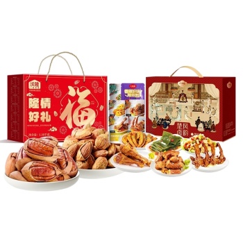 组合套装(沃隆隆情好礼1100g+小胡鸭楚风卤韵.楚乐礼1032g)