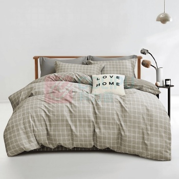 无印良品 精品全棉四件套 MJH-T2406 被套:200*230cm床单:230*250cm枕套:48*74cm*2 (格调)