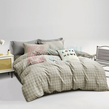 无印良品 精品全棉四件套 MJH-T2406 被套:200*230cm床单:230*250cm枕套:48*74cm*2 (格调)