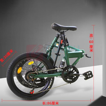 Jeep 城市休闲折叠单车 飞虎 20寸 (绿色)