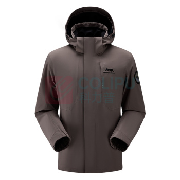 Jeep 两层冲锋衣 J432074058 S/M/L/XL/2XL/3XL/4XL (品牌黑/樱木色/松柏绿) 颜色/尺码请备注订单上