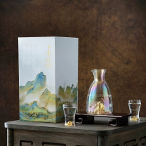 故宫 千里江山系列酒具套装 一壶两杯