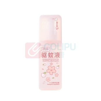 润本 RUNBEN 驱蚊液驱蚊喷雾花露水户外防蚊15%避蚊胺75ml (白桃味)