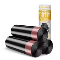 优勤 大号抽绳加厚垃圾袋45*50-3卷45只 JR-CSLJD45*50-YSH2J30Z#*3 (黑色)