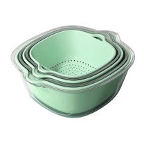 优勤 绿色沥水篮-小号两件套+绿色沥水篮-中号两件套+绿色沥水篮-大号两件套 JR-LSLSL-XHLJT#-862+JR-LSLSL-ZHLJT#-862+JR-LSLSL-DHLJT#-862