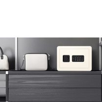 得力 deli 电子密码保管箱 33515 外H250*W350*D250mm (白色) 9.1KG