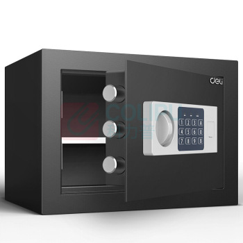 得力 deli 电子密码保管箱 92620 外H250*W350*D250mm