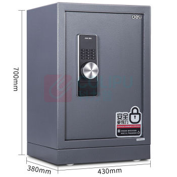 得力 deli 电子密码保管箱 3645A 外部尺寸:H700*W430*D380(含脚轮),内部尺寸:H460*W405*D285mm