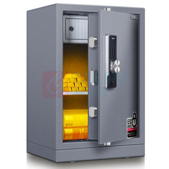得力 deli 电子密码保管箱 3645A 外部尺寸:H700*W430*D380(含脚轮),内部尺寸:H460*W405*D285mm