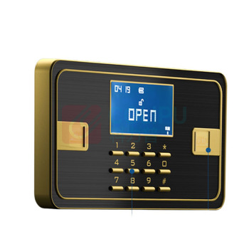 臻远 电子密码保管箱保险柜 ZY5062312 35*25*25cm (咖色) 8KG 默认发顺丰