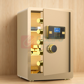 臻远 电子密码保管箱保险柜 ZY5062326 38*34*60cm (金色) 16KG 默认发顺丰