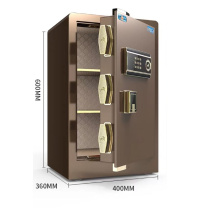 虎牌 电子密码保管箱 BGX-A1/D-60BL 外H600*W400*360mm 内H320*W390*D290mm (睿智黑/咖啡色) 32KG