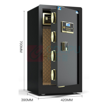 虎牌 TIGER 电子密码保管箱 BGX-A1/D-70BL 外H700*W420*D390mm 内H410*W390*D300mm (黑色) 35KG