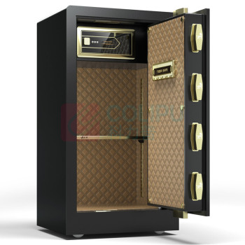 虎牌 TIGER 电子密码保管箱 BGX-A1/D-80BL 外H800*W480*420mm 内H520*W450*D330mm (睿智黑/咖啡色) 45KG