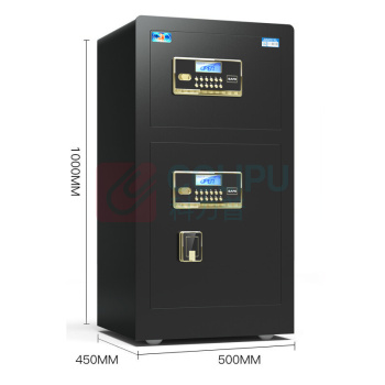 虎牌 TIGER 电子密码保管箱 BGX-M/D-100BLS 外H1000*W500*D450mm 内上H320*W470*D370mm 内下H380*W470*D370mm (睿智黑/咖啡色) 58KG