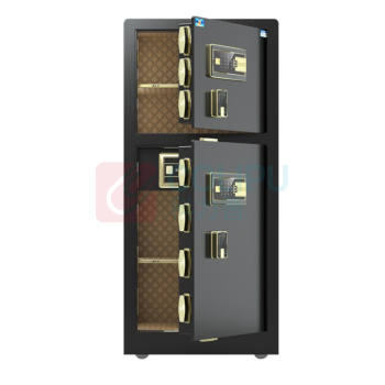 虎牌 TIGER 电子密码保管箱 BGX-M/D-120BLS 外H1200*W600*D560mm 内上H380*W570*D470mm 内下H500*W570*D470mm (睿智黑/咖啡色) 100KG