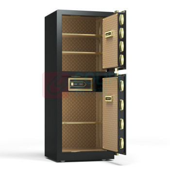 虎牌 TIGER 电子密码保管箱 BGX-M/D-150BLS 外H1500*W600*D560mm 内上H620*W570*D470mm 内下H550*W570*D470mm (睿智黑/咖啡色/土豪金) 110KG