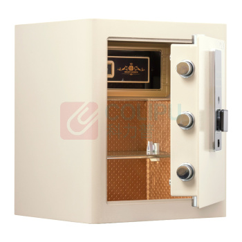 甬康达 电子锁保管箱 BGX-D1-450ZW-JL 外H450*W390*D330mm (象牙白) 24KG (不含安装)