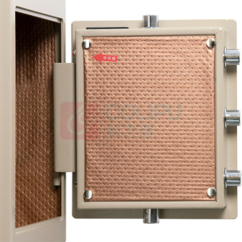 甬康达 电子锁保管箱 BGX-D1-450ZW-JL 外H450*W390*D330mm (象牙白) 24KG (不含安装)
