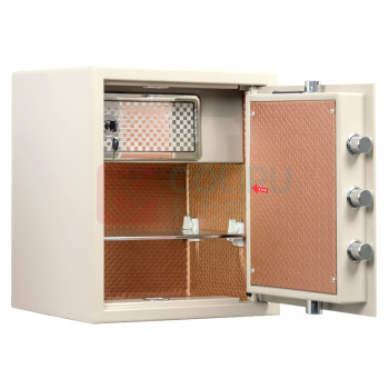 甬康达 电子锁保管箱 BGX-D1-450-XY 外H450*W390*D330mm 内H432*W382*D312mm 24kg (象牙白) (不含安装)