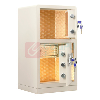 甬康达 电子锁保管箱 BGX-D1-730S-XY 外H800*W430*D380mm 内H240*W410*D340mm,H390*W410*D340mm 50kg (象牙白) (不含安装)
