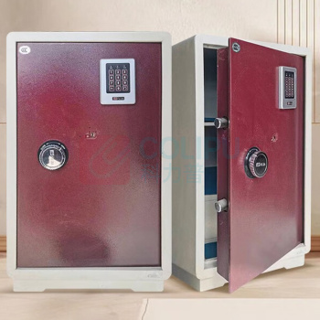 富甲 FUJIA 电子密码保险箱 ZW55 外H620*W396*D400mm (红白色) 79KG 层板一块,抽屉一个