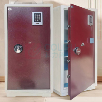 富甲 FUJIA 电子密码保险箱 ZW90 外H970*W445*D400mm (红白色) 163KG 层板二块,抽屉一个