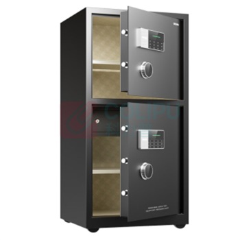 得力 保险柜 曜臻AE614 高100cm 电子密码双门全钢精美皮革内饰