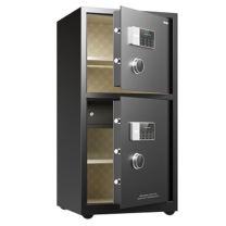 得力 保险柜 曜臻AE614 高100cm 电子密码双门全钢精美皮革内饰