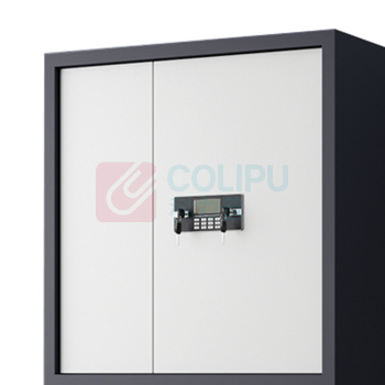 企诺 通双节保密柜文件柜铁皮柜员工柜办公柜 QNGCFO-02DZGW 900*420*1850mm (灰框白门)