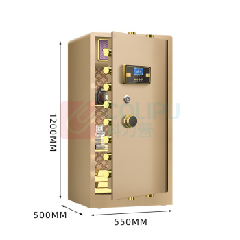 臻远 全钢实心保险柜电子款 ZY-NW-BXGS-57 外W550*D500*1200mm内W540*D420*H950mm (金色) 75K