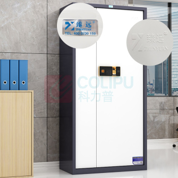 臻远 通门带斗指纹锁保密柜 zyqx-01 1850*900*420mm (灰白色)