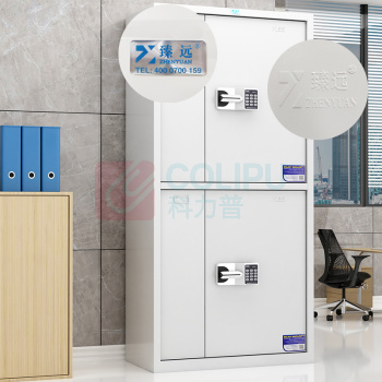 臻远 带斗通双节保密柜 国宝锁 ZY-BMG-03 1850*900*430mm (灰白套色)
