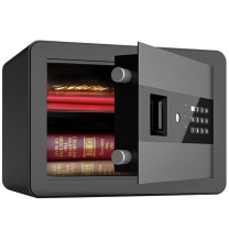 得力 deli 家用小型密码保险箱保管箱 27209 H250*W350*D250mm (黑色)