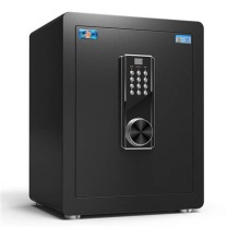 虎牌 TIGER 保险柜家用小型床头保险箱办公财务专用 密码指纹WIFI远程全钢防盗可入墙固定入衣柜保管箱(三层) 45cm高 密码款(密码+钥匙) (黑色)