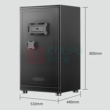卡唛 尊宝系列 人脸识别+电子密码保险柜 FDG-A10/D-80HT 外H800*W510*D440mm (银黑色) 95KG