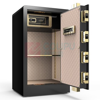 虎牌 TIGER 指纹密码保险柜 博瑞系列 外H800*W480*D420mm 内H520*W450*D330mm (钢琴黑) 45±2KG