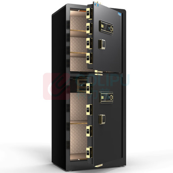 虎牌 TIGER 指纹密码双门保险柜 博瑞150 外H1500*W600*D560mm 内上H550*W570*D470mm 内下H620*W570*D470mm (钢琴黑) 115±2KG
