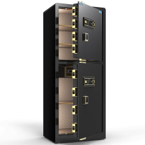 虎牌 TIGER 指纹密码双门保险柜 博瑞150 外H1500*W600*D560mm 内上H550*W570*D470mm 内下H620*W570*D470mm (钢琴黑) 115±2KG