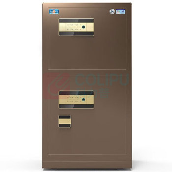 虎牌 TIGER 指纹密码保险箱 尊虎100指纹双门 外H1000*W540*D500mm内上410*525*410mm 内下300*525*410mm (咖) 150±2kg