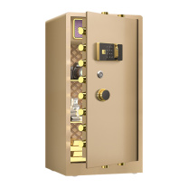 臻远 全钢实心保险柜指纹款 ZY-NW-BXGS-60 外W550*D500*1200mm内W540*D420*H950mm (金色) 75K