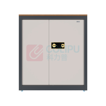国保 GUUB 组装半节双门指纹密码保密柜 Z168-VF1 W1000*H900*D430mm (米白色+藏蓝色) 不含安装,偏远地区运费另议