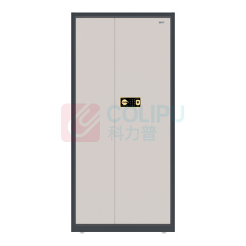国保 GUUB 整体双门无抽指纹锁保密柜 Z168-V20 H1900*W900*D430mm (米白色+藏蓝色) 偏远地区运费另议